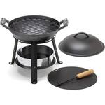 Barebones All-In-One Portable Cast Iron Grill, Wok, Griddle, and More