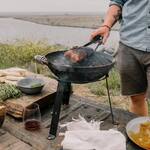 Barebones All-In-One Portable Cast Iron Grill, Wok, Griddle, and More