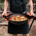 Barebones All-In-One Portable Cast Iron Grill, Wok, Griddle, and More