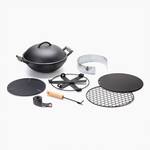 Barebones All-In-One Portable Cast Iron Grill, Wok, Griddle, and More