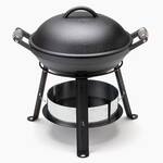 Barebones All-In-One Portable Cast Iron Grill, Wok, Griddle, and More
