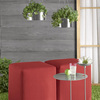 Bari Stainless Steel Hanging Planters