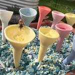 Bee Cups - Thirsty Pollinator Watering Stations w/ a UV-Reactive Glaze