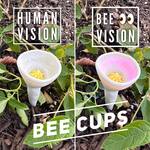 Bee Cups - Thirsty Pollinator Watering Stations w/ a UV-Reactive Glaze