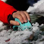 The Better Ice Scraper - Chips and Clears Ice in the Same Motion