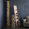 Big Sur Natural 30-Bottle Standing Wine Rack