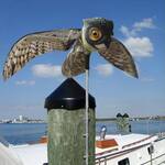 Bird-X Prowler Owl - Lifelike Owl Decoy With Moving Wings