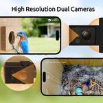 Birdfy Nest - Bamboo Smart Birdhouse w/ Dual Cameras and A.I. Identify