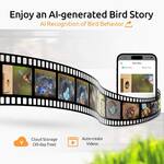 Birdfy Nest - Bamboo Smart Birdhouse w/ Dual Cameras and A.I. Identify
