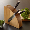 Bisbell Magnetic Oak Knife Block