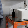Black Rubber Coated Soap Dispenser