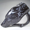 Black Wolf Drinking Horn Mug