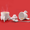 Blast Off! Rocket Ship Espresso Cups