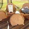 Box of Wine Cedar Barrel Dispenser