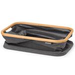 Brabantia Foldable Laundry Basket - Fabric with a Bamboo Rim