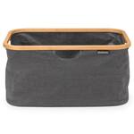 Brabantia Foldable Laundry Basket - Fabric with a Bamboo Rim