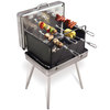 Brazilian Barbecue Briefcase - Portable Rotisserie Grill