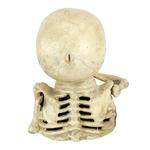 Bugged-Out Hungry Skeleton Cast Iron Mechanical Coin Bank