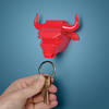 Bull Nose Magnetized Keyring Holder