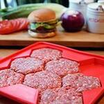 Burger Master - Press and Store 8 Hexagonal Burger Patties