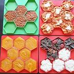 Burger Master - Press and Store 8 Hexagonal Burger Patties
