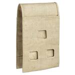 Burlap Hanging Saddle Bag Planter for Railings and Fences