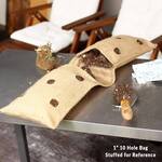 Burlap Hanging Saddle Bag Planter for Railings and Fences
