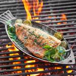 Cast Iron Fish Grill Pan - Sear or Char an Entire Fish