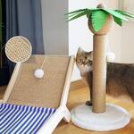 Cat Beach Chair - Elevated Hammock Bed and Palm Tree Scratching Post