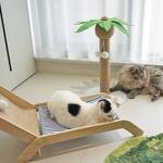 Cat Beach Chair - Elevated Hammock Bed and Palm Tree Scratching Post