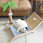 Cat Beach Chair - Elevated Hammock Bed and Palm Tree Scratching Post