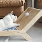 Cat Beach Chair - Elevated Hammock Bed and Palm Tree Scratching Post