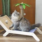 Cat Beach Chair - Elevated Hammock Bed and Palm Tree Scratching Post