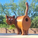 Cat Butt Birdhouse