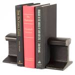 Century Old Steel Railroad Track Bookends