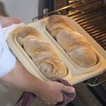 Ceramic Baguette Baker - Water Channel Creates a Heat Dome for Crispy Crusts