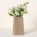 Ceramic Brown Paper Bag Vase
