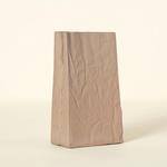 Ceramic Brown Paper Bag Vase