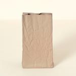 Ceramic Brown Paper Bag Vase