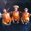 Ceramic Drunk Chicken Heads