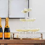 Champagne Tower of Coupe Glasses