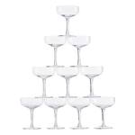 Champagne Tower of Coupe Glasses