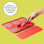 Chef'n Fold 'n Freeze - Silicone Hamburger Patty Mold With Dimples