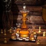 Chess Wine and Whiskey Decanter