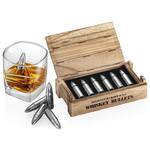 Chilled Whiskey Bullets in a Wooden Ammo Crate