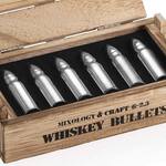 Chilled Whiskey Bullets in a Wooden Ammo Crate