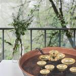 Chiming Water Bell Fountain - Copper Bowl and Solid Brass Bells