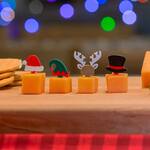 Christmas Party Food Pick Holiday Hats: Santa, Elf, Reindeer, Snowman