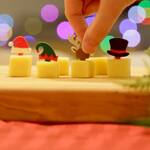 Christmas Party Food Pick Holiday Hats: Santa, Elf, Reindeer, Snowman