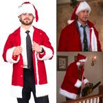 Christmas Vacation Clark Griswold Santa Suit Jacket and Hat With Bells